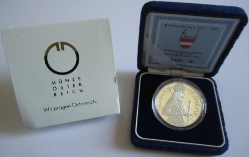 Österreich 100 Schilling 1992 Millennium Kaiser Maximilian I.