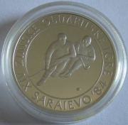 Jugoslawien 100 Dinara 1982 Olympia Sarajevo Eishockey