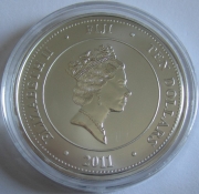 Fiji 10 Dollars 2011 Taku 5 Oz Silver