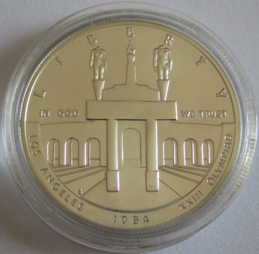USA 1 Dollar 1984 Olympia Los Angeles Coliseum