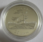 Canada 25 Cents 1992 125 Years Dominion Ontario Silver Proof