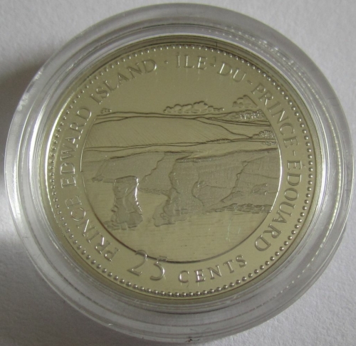 Canada 25 Cents 1992 125 Years Dominion Prince Edward Island Silver Proof