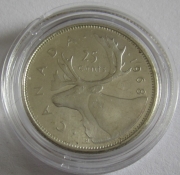 Kanada 25 Cents 1968 Rentier