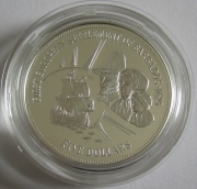 Barbados 5 Dollars 1995 370 Years Colonization Silver