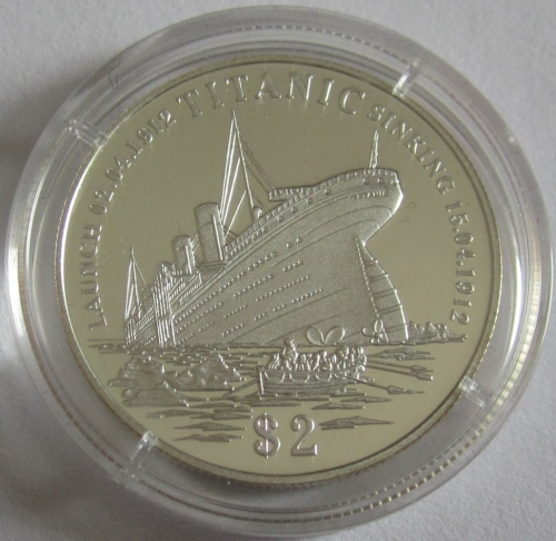 Kiribati 2 Dollars 1998 Ships RMS Titanic Silver
