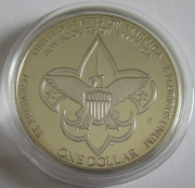 USA 1 Dollar 2010 100 Years Boy Scouts Silver Proof