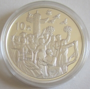 China 10 Yuan 1999 50 Years Peoples Republic Festival 1...
