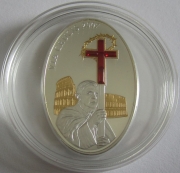 Cook Islands 5 Dollars 2007 Way of the Cross Silver