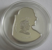 Cook Islands 5 Dollars 2007 Pope Benedict XVI Silver