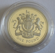 United Kingdom 1 Pound 1993 Royal Arms Silver Proof