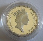 Großbritannien 1 Pound 1993 Königliches Wappen PP