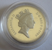 Großbritannien 1 Pound 1989 Schottland Distel PP...