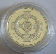 Großbritannien 1 Pound 2001 Nordirland Keltenkreuz PP