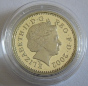United Kingdom 1 Pound 2002 England Three Lions Silver Proof