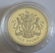 Großbritannien 1 Pound 2003 Königliches Wappen PP