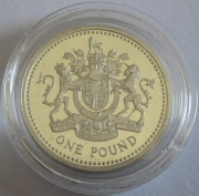 Großbritannien 1 Pound 2008 Königliches Wappen PP
