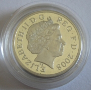 Großbritannien 1 Pound 2008 Wappenschild PP