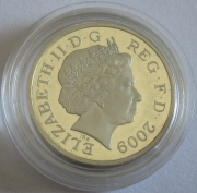 Großbritannien 1 Pound 2009 Wappenschild PP