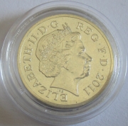 Großbritannien 1 Pound 2011 Wappenschild PP