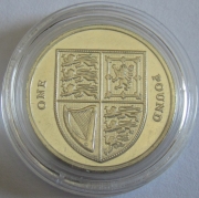 Großbritannien 1 Pound 2012 Wappenschild PP