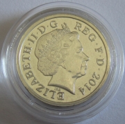 United Kingdom 1 Pound 2014 Royal Shield Silver Proof
