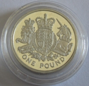 Großbritannien 1 Pound 2015 Königliches Wappen PP