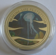 Palau 1 Dollar 2002 Marine Life Protection Jellyfish