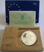 Spain 5 ECU 1992 European Capital of Culture Madrid 1 Oz...