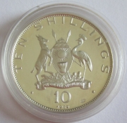 Uganda 10 Shillings 1969 Apostolic Journey of Pope Paul...