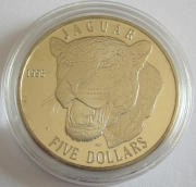 Marshall Islands 5 Dollars 1996 Wildlife Jaguar