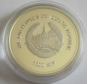 Laos 1000 Kip 2004 Olympia Beijing Fackelträger