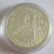 Belgien 10 Euro 2008 Europastern 100 Jahre Blauer Vogel...