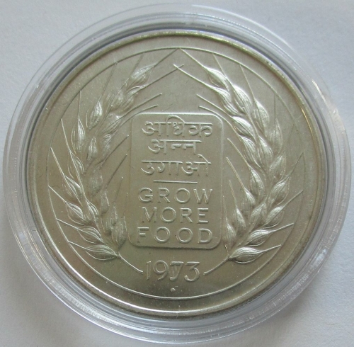 Indien 10 Rupees 1973 FAO Weizenähren