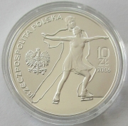 Polen 10 Zlotych 2006 Olympia Turin Eiskunstlauf