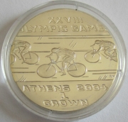 Isle of Man 1 Crown 2003 Olympia Athen Radfahren