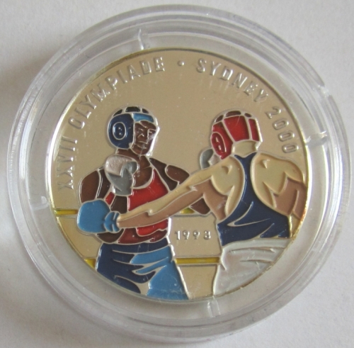 Congo 1000 Francs 1998 Olympics Sydney Boxing Silver