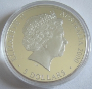 Australia 5 Dollars 2000 Olympics Sydney Frilled-Necked...