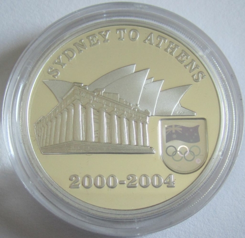Australia 5 Dollars 2004 Olympics Athens Handover Silver