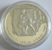 Latvia 1 Lats 2002 Olympics Athens Wrestling Silver