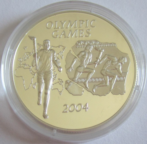 Ghana 500 Sika 2003 Olympics Athens Torch Relay Silver