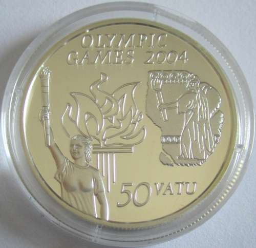 Vanuatu 50 Vatu 2003 Olympia Athen Fackelträger