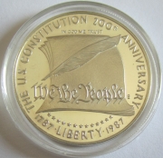 USA 1 Dollar 1987 200 Years Constitution Silver Proof
