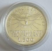 Vatican 500 Lire 1963 Sede Vacante Silver