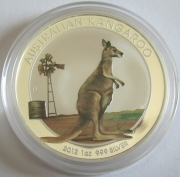 Australia 1 Dollar 2012 Outback Kangaroo Beijing Coin Expo 1 Oz Silver