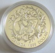 Canada 1 Dollar 1999 Year of Older Persons Silver