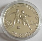 Tonga 1 Paanga 1992 Football World Cup in the USA Silver