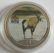 Namibia 1 Dollar 1995 Wildlife Gemsbok