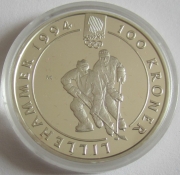 Norway 100 Kroner 1992 Olympics Lillehammer Ice Hockey 1...