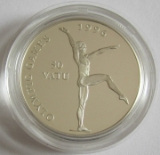 Vanuatu 50 Vatu 1994 Olympics Atlanta Gymnastics Silver