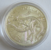 Australia 1 Dollar 2003 Kangaroo 1 Oz Silver